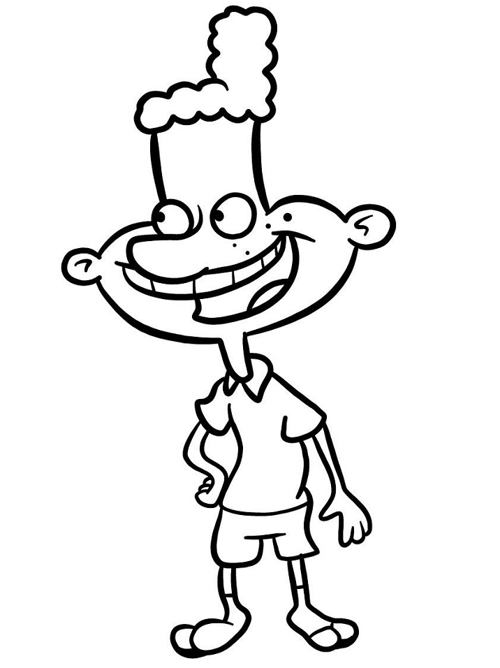 Dibujo de Eugene de Hey Arnold para Colorear