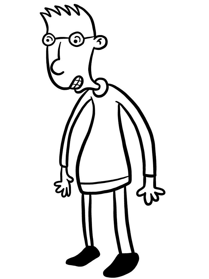 Dibujo de Inteligente de Hey Arnold para Colorear