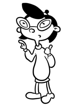 Dibujo de Phoebe de Hey Arnold para Colorear