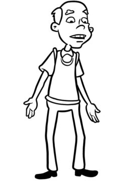 Dibujo de Robert Simmons de Hey Arnold para Colorear