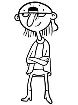 Dibujo de Sid de Hey Arnold para Colorear