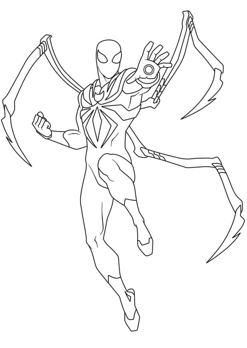 Dibujo de Buen Hombre araña de Hierro para Colorear