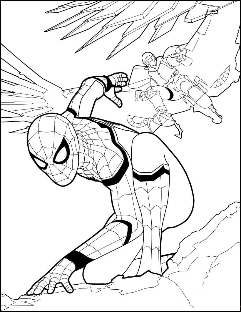 Dibujo de Hombre araña Imprimible para Colorear