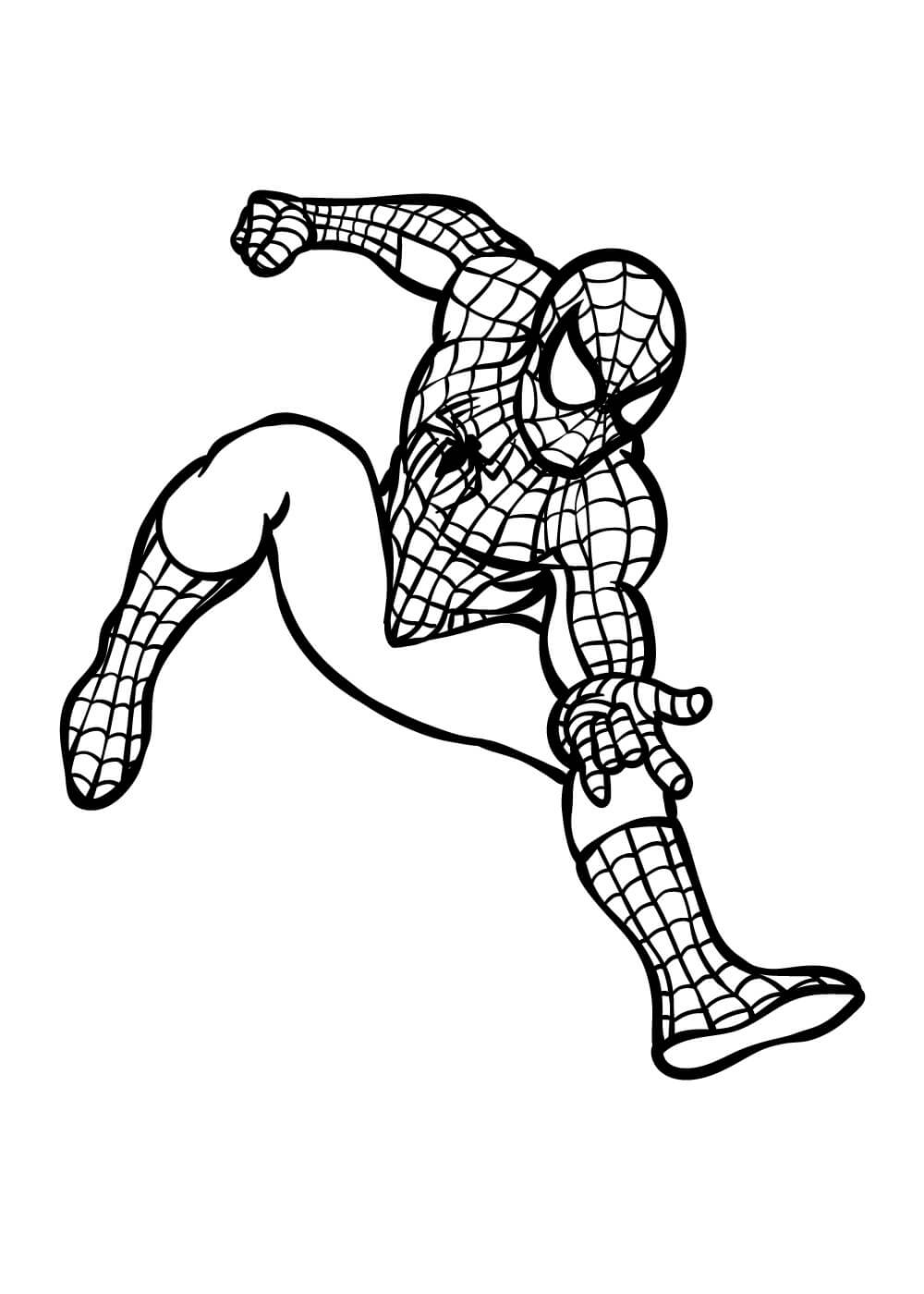 Dibujo de Idea Libre del Hombre araña para Colorear