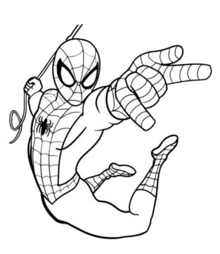Dibujo de Spiderman Perfecto para Colorear