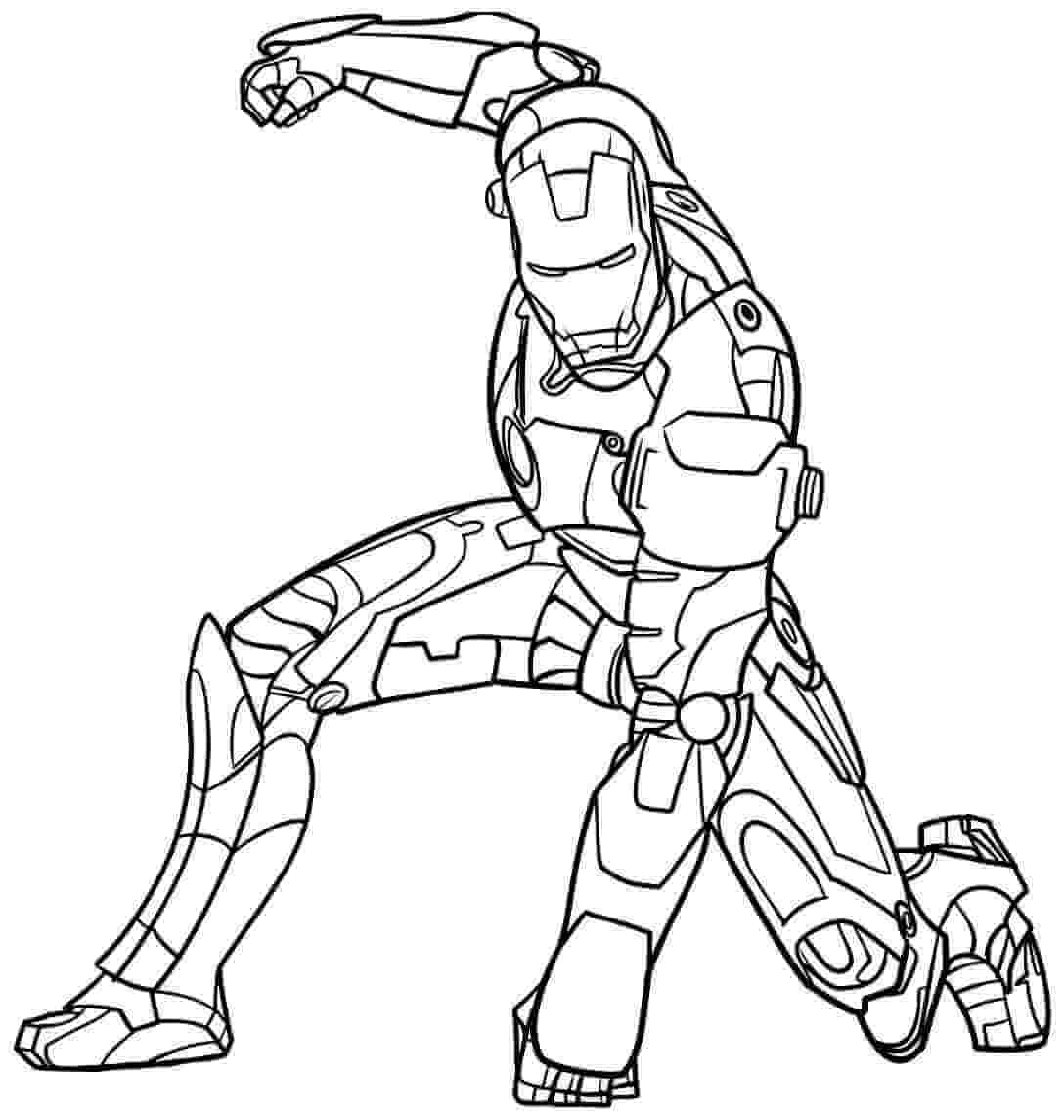 Dibujo de Bonito Ironman para Colorear