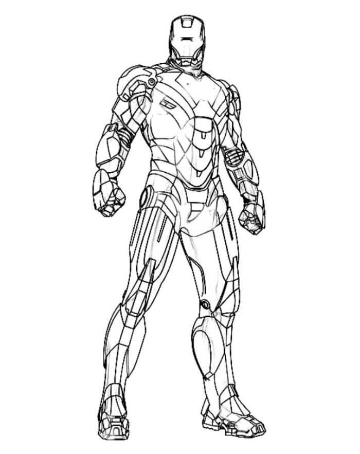 Dibujo de Ironman para Colorear