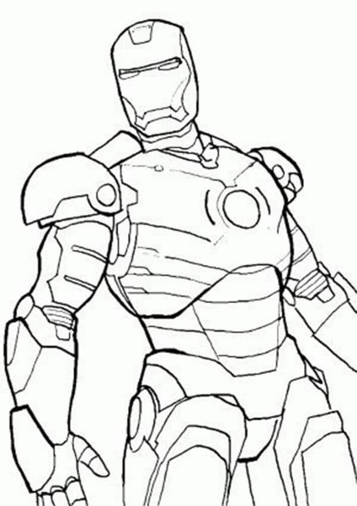 Dibujo de Ironman Gratis para Colorear