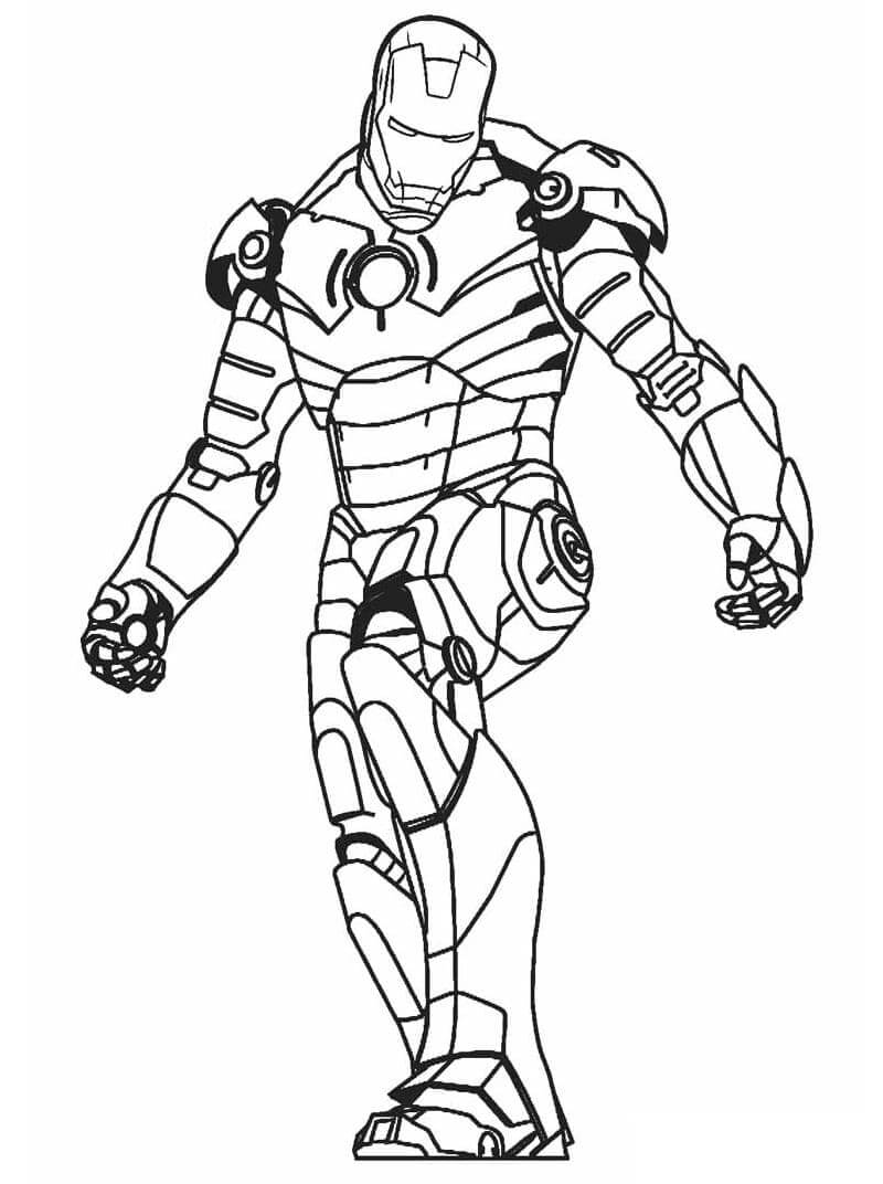 Dibujo de Ironman imágenes Gratis para Colorear