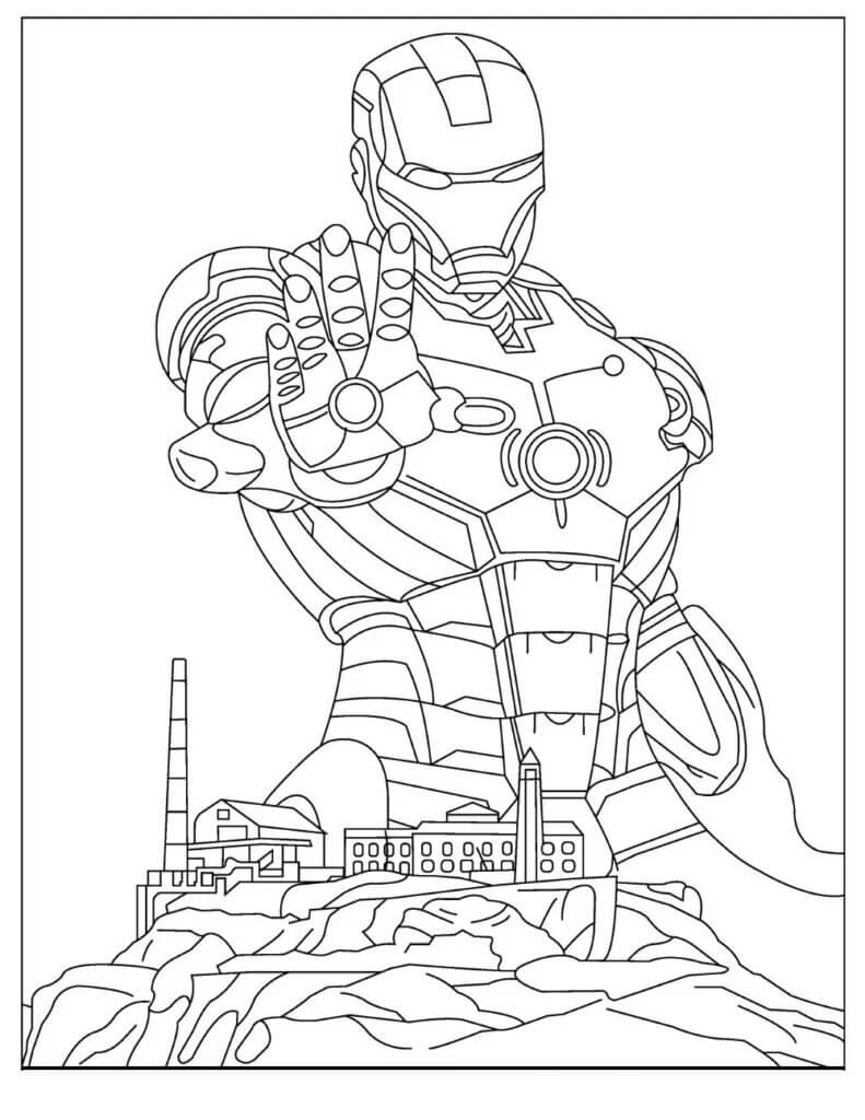 Dibujo de Ironman Normales para Colorear