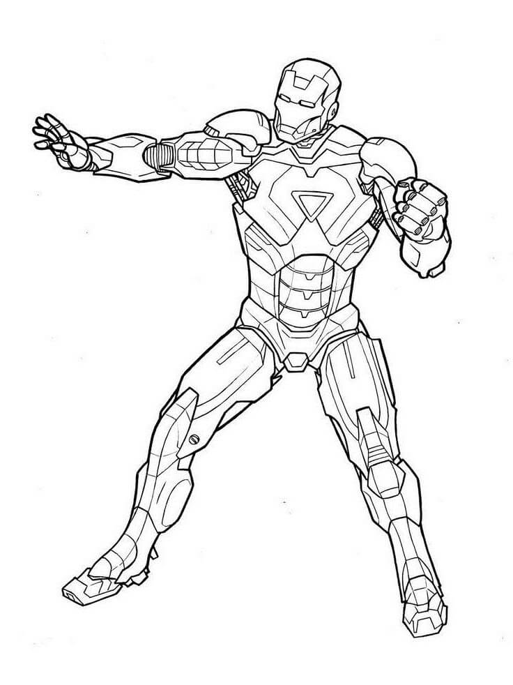 Dibujo de Ironman Perfecto para Colorear