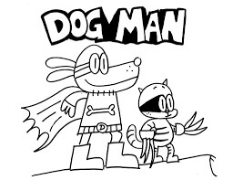 Dibujo de Hombre Perro Genial para Colorear