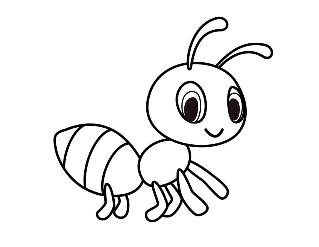 Dibujo de Linda Hormiga para Colorear