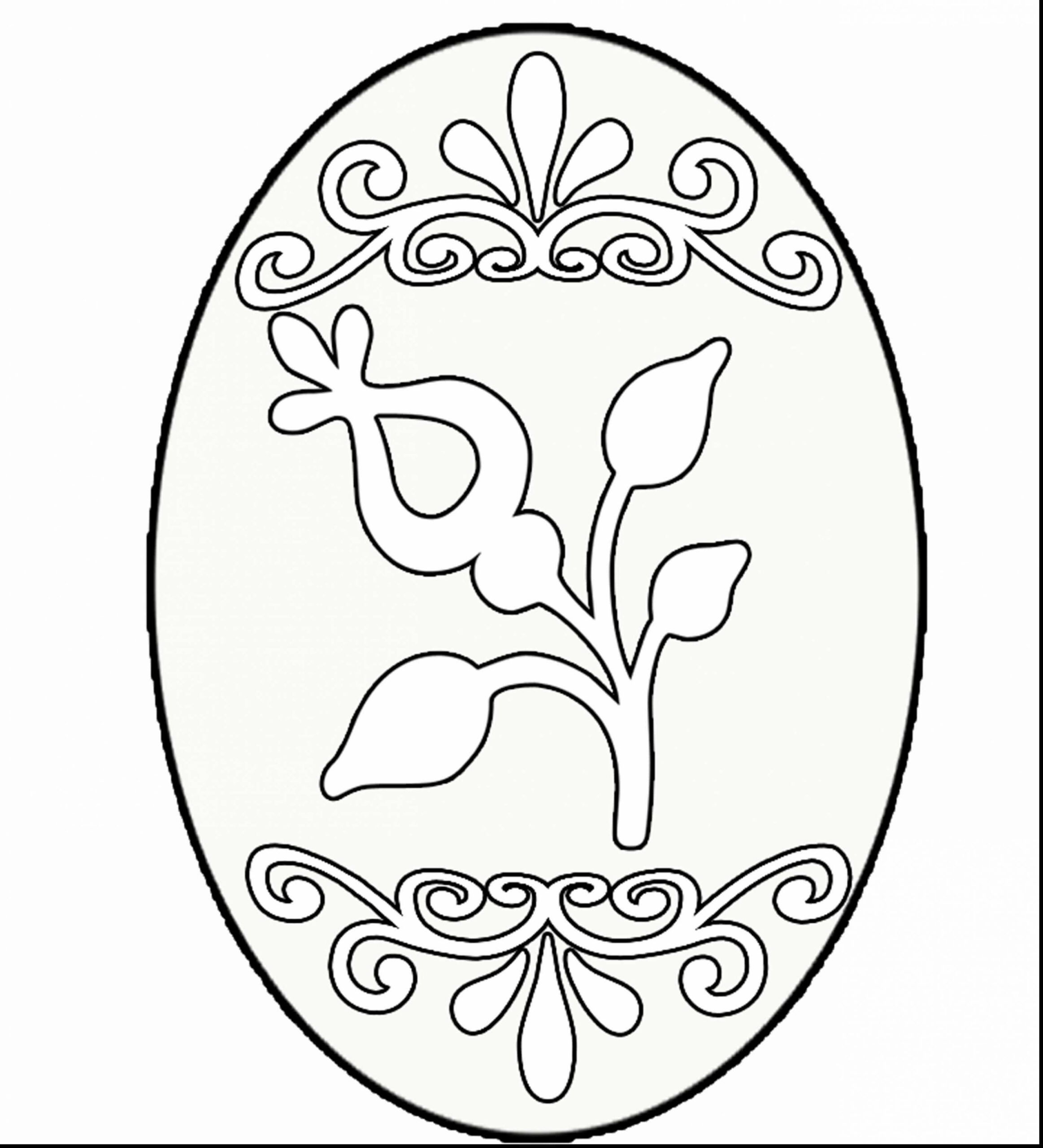 Dibujo de Huevo de Pascua Gratis Scaled para Colorear