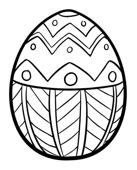 Dibujo de Huevo Adulto para Colorear