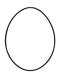 Dibujo de Huevo Normal para Colorear