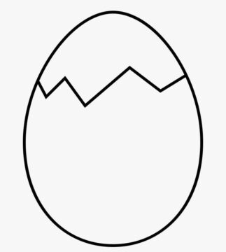 Dibujo de Huevo Roto para Colorear