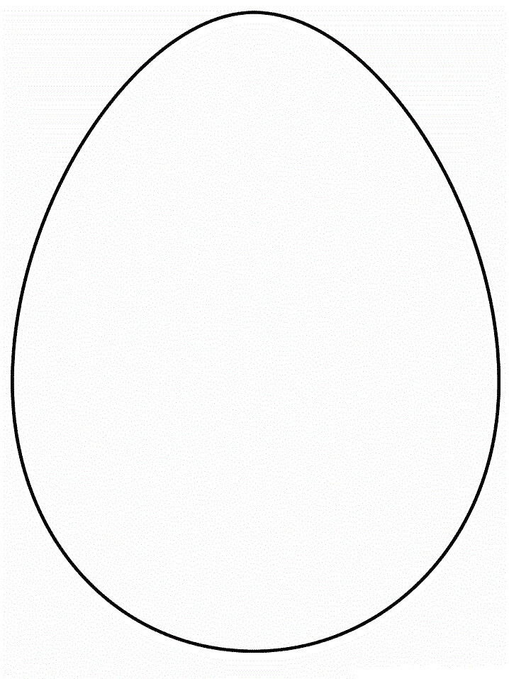 Dibujo de Huevo Simple para Colorear