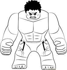 Dibujo de Lego Hulk para Colorear
