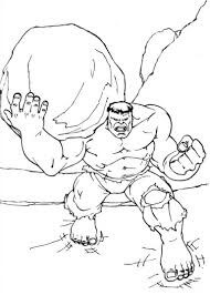 Dibujo de El Increible Hulk 2 para Colorear