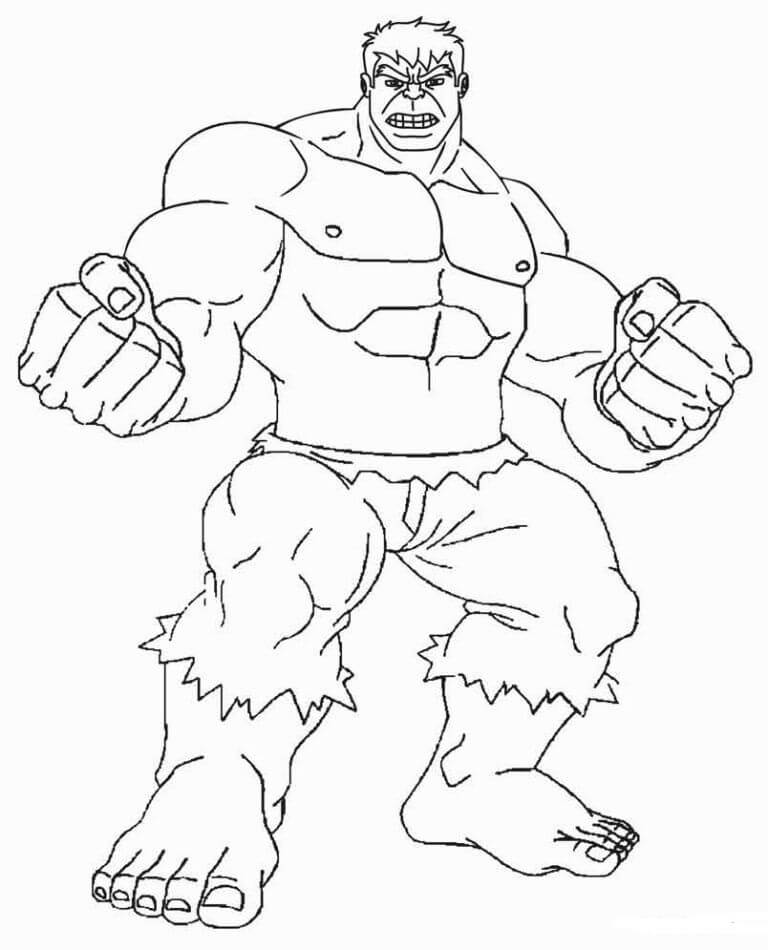 Dibujo de Gran Hulk para Colorear