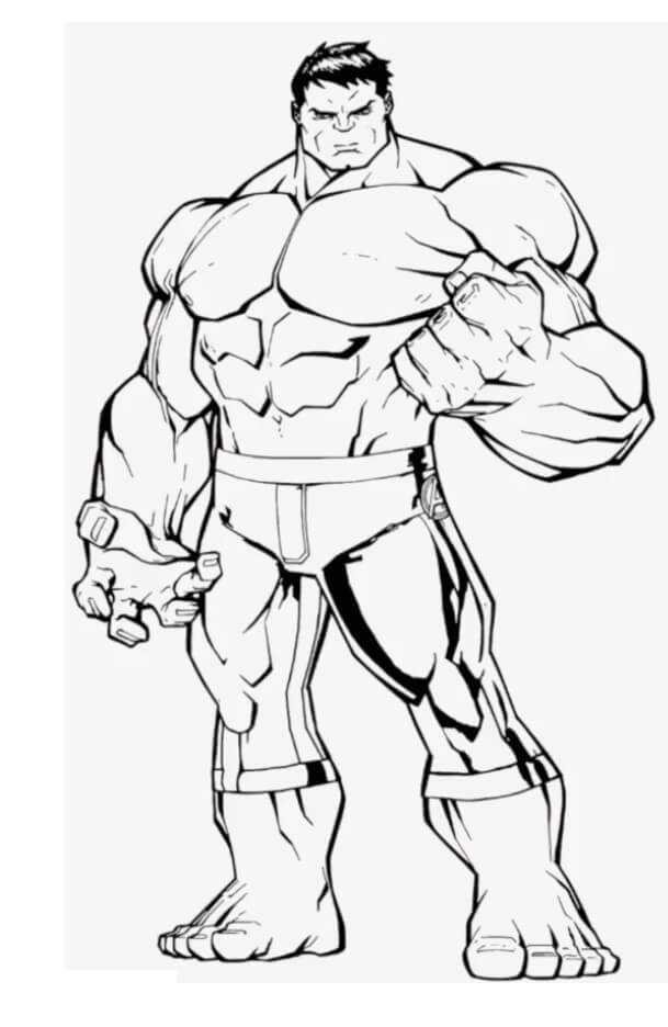 Dibujo de Hulk Fresco para Colorear