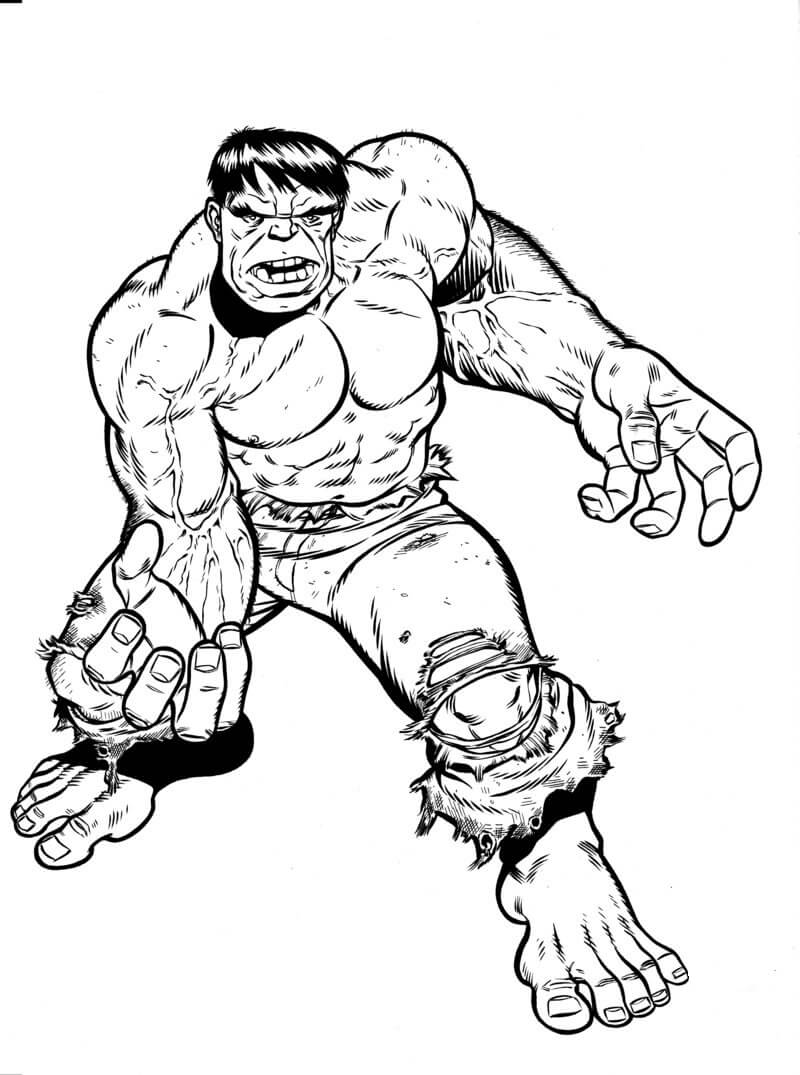 Dibujo de Hulk Perfecto para Colorear