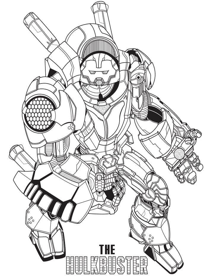 Dibujo de El Hulkbuster para Colorear