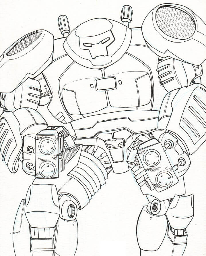 Dibujo de Hulkbuster 2 para Colorear