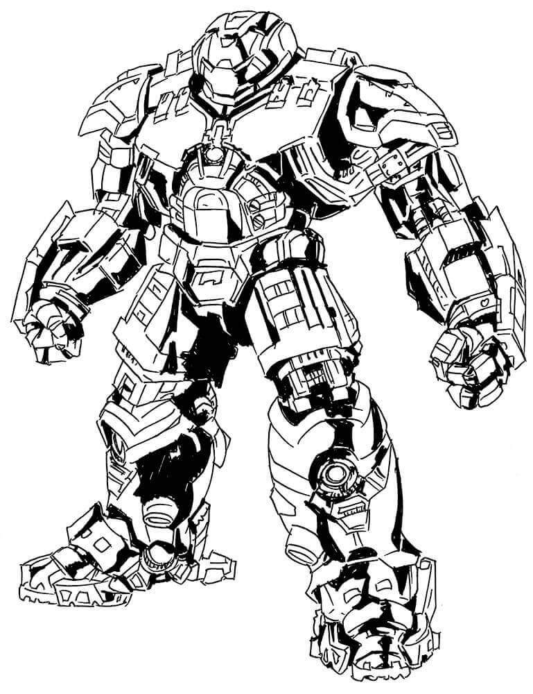 Dibujo de Hulkbuster 3 para Colorear