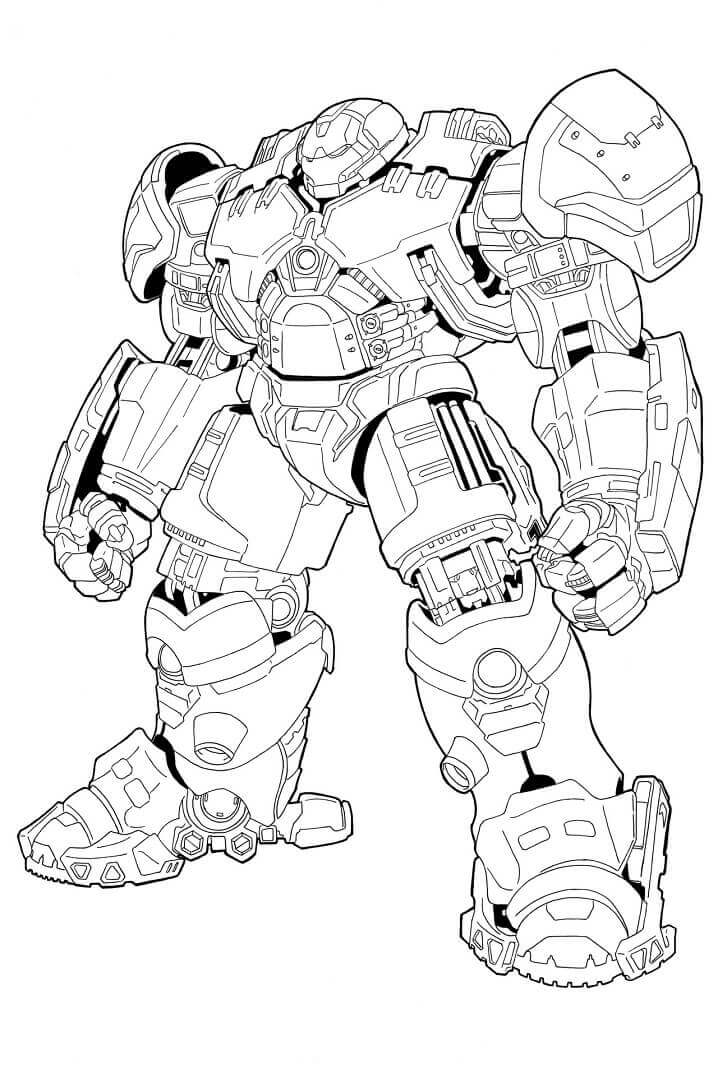 Dibujo de Hulkbuster 4 para Colorear