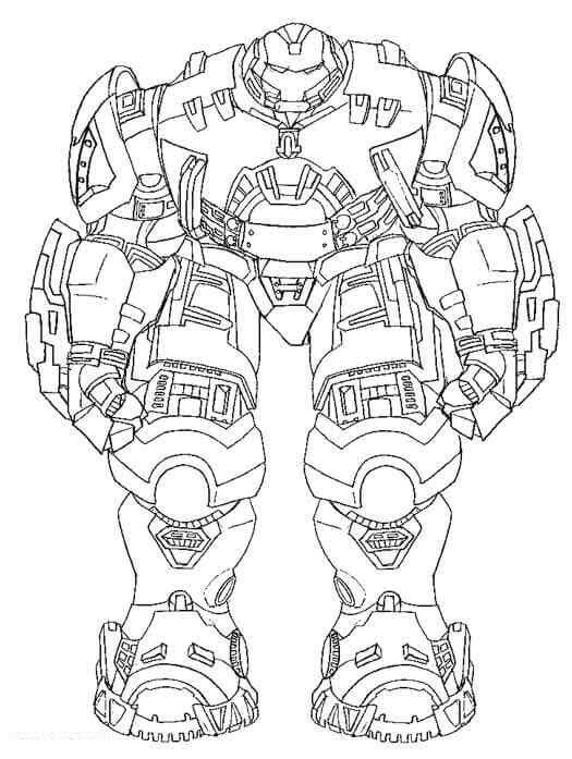 Dibujo de Hulkbuster Gigante para Colorear