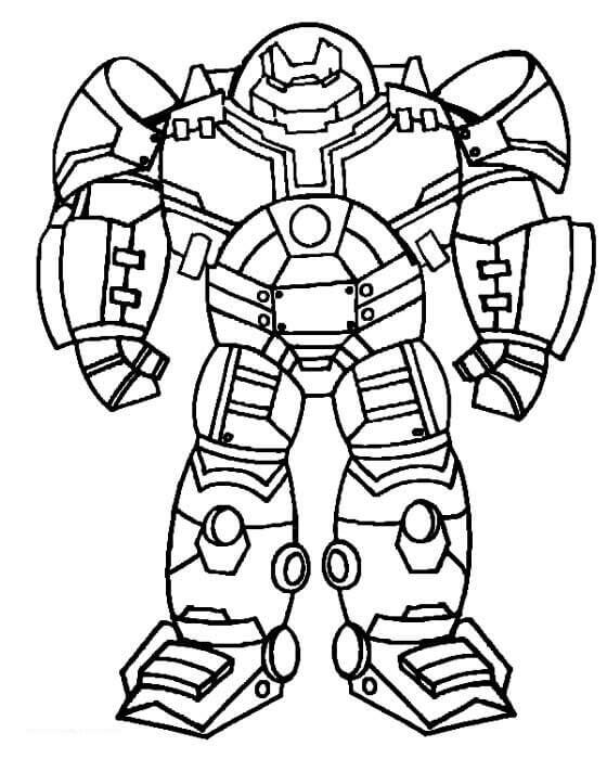 Dibujo de Hulkbuster de Dibujos Animados para Colorear
