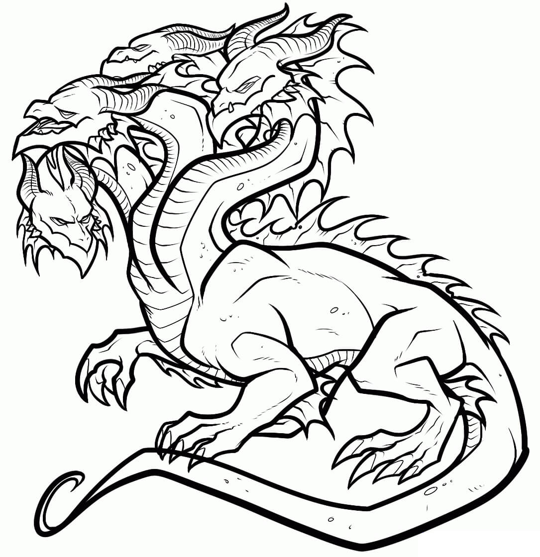 Dibujo de Gran Hidra para Colorear