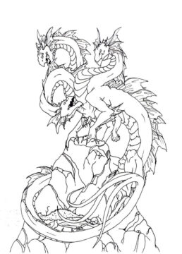 Dibujo de Hidra Fresca para Colorear