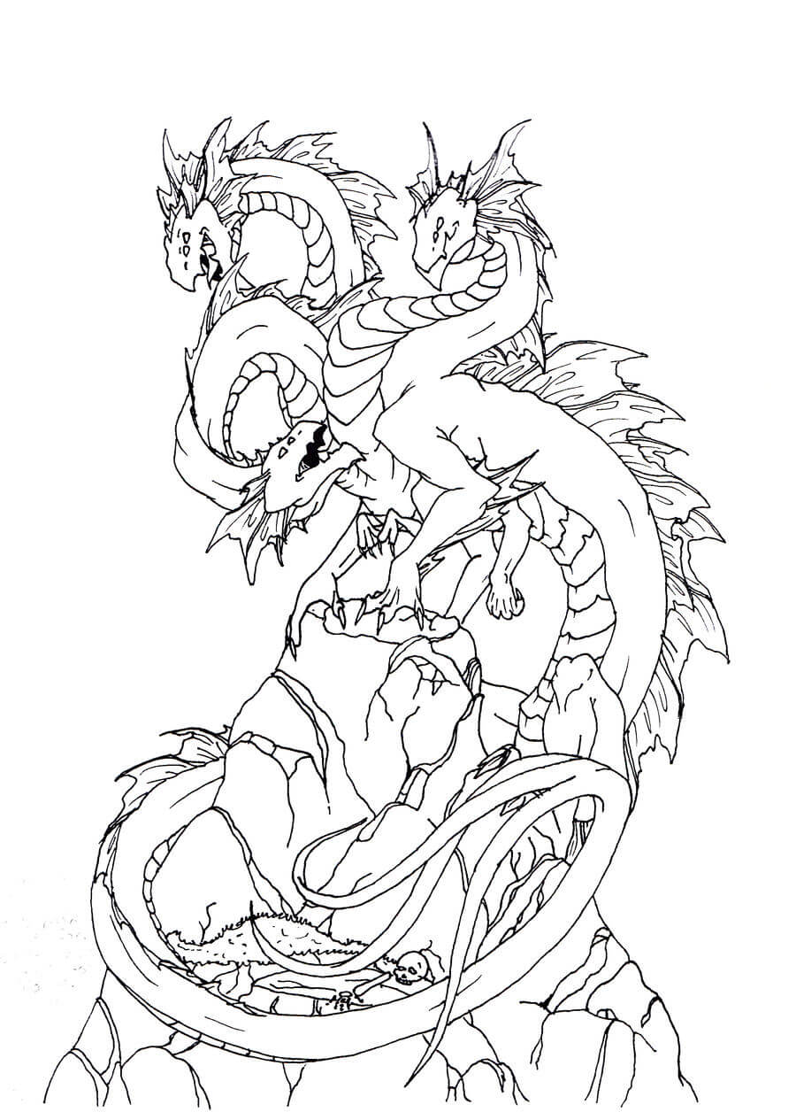 Dibujo de Hidra Fresca para Colorear