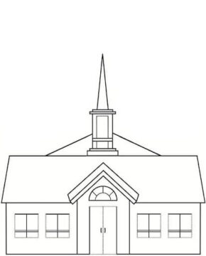 Dibujo de Robbygurl S Creations Mi Iglesia para Colorear