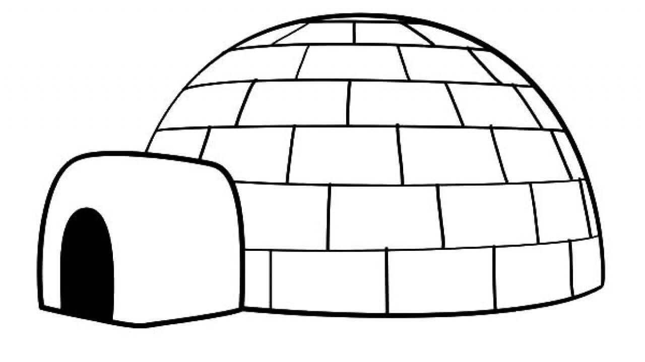 Dibujo de Gran Iglu para Colorear