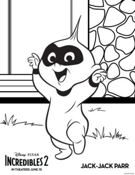 Dibujo de Feliz Jack Jack Parr para Colorear