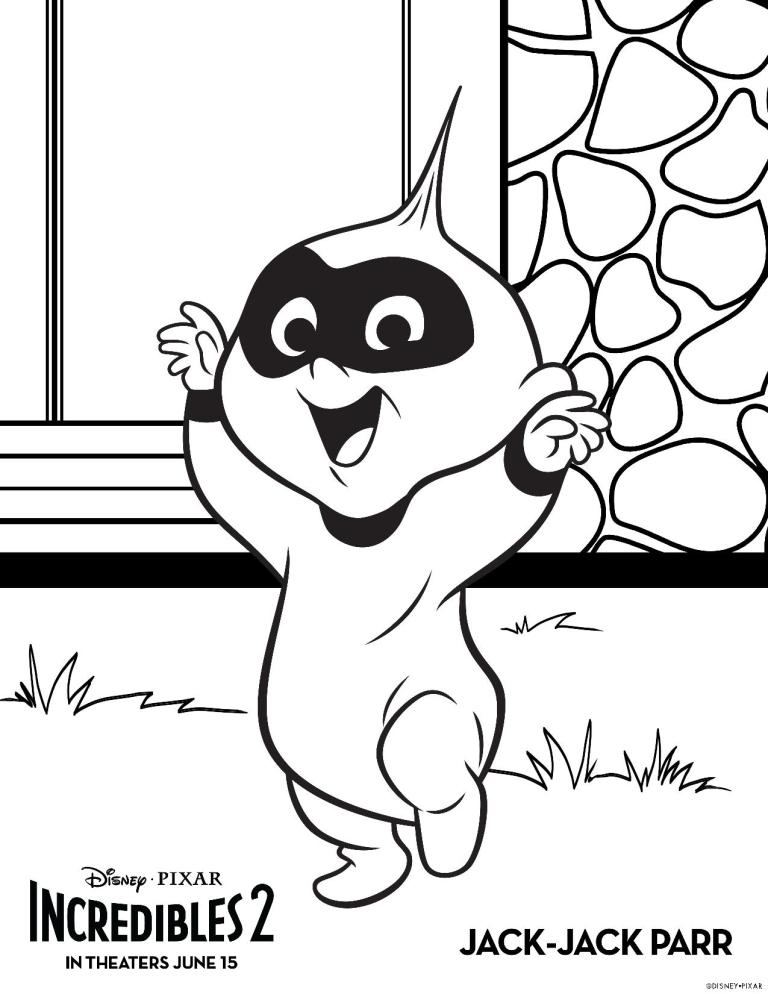 Dibujo de Feliz Jack Jack Parr para Colorear