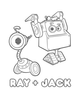 Dibujo de Ray y Jack para Colorear
