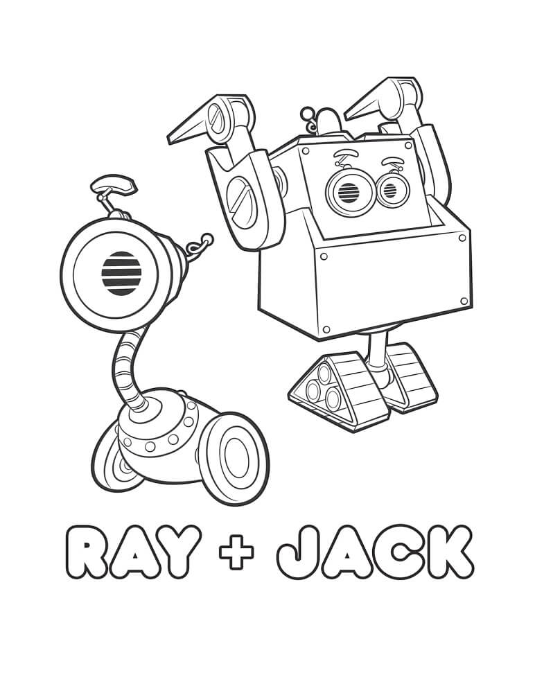 Dibujo de Ray y Jack para Colorear