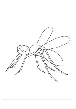 Dibujo de Mosquito para Colorear