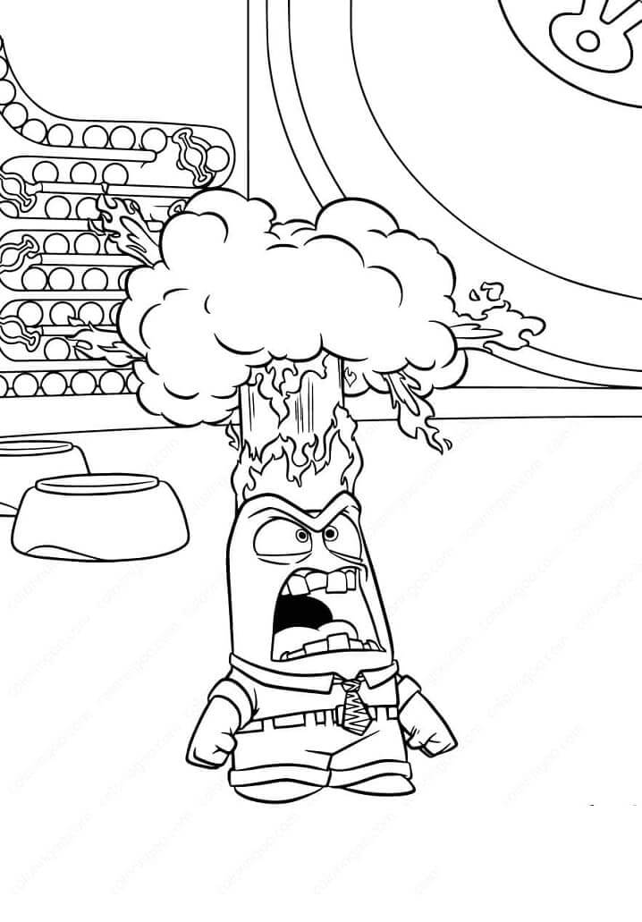 Dibujo de Ira Enojada para Colorear