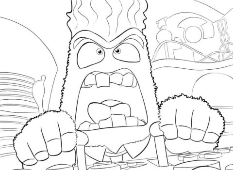 Dibujo de Ira Loca para Colorear