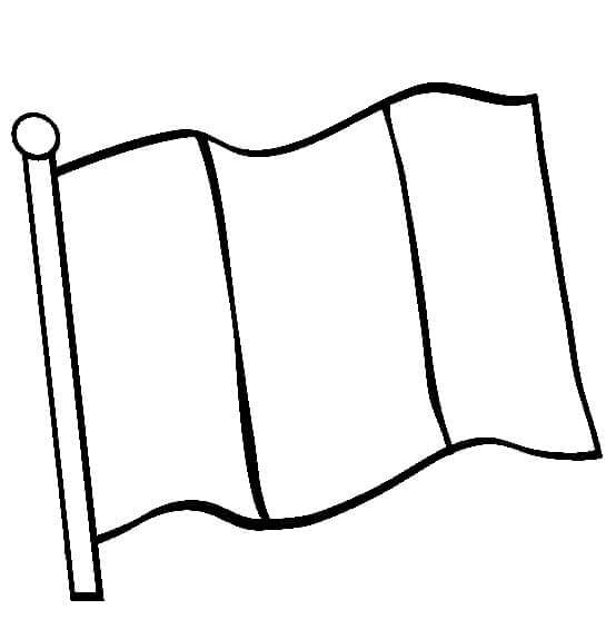 Dibujo de Bandera de Irlanda para Colorear