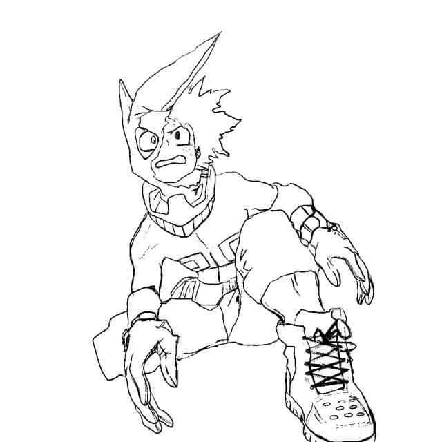 Dibujo de Bueno Deku para Colorear