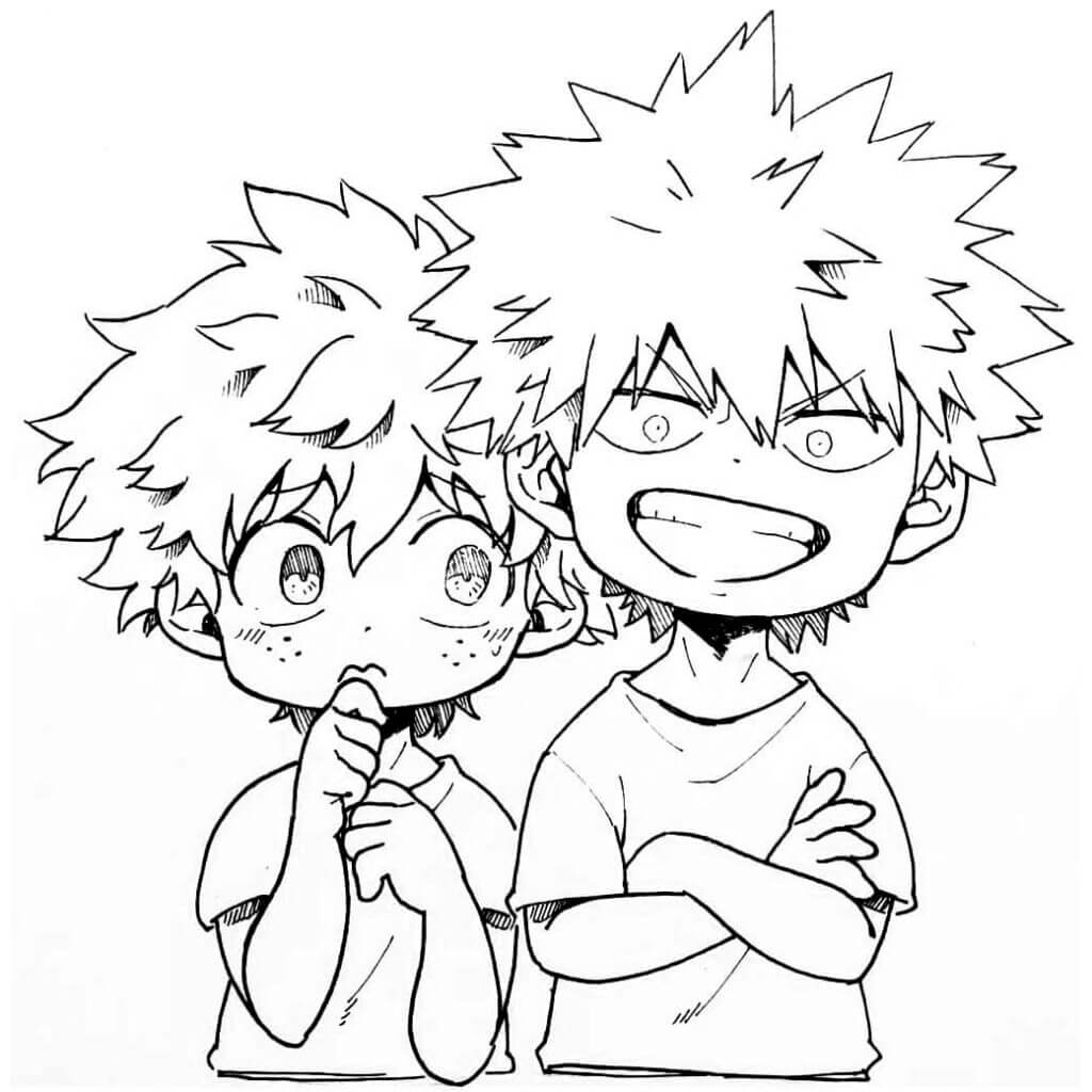 Dibujo de Lindo Deku para Colorear