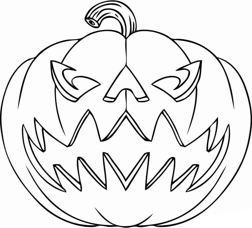 Dibujo de Gordo Jack o Lantern para Colorear