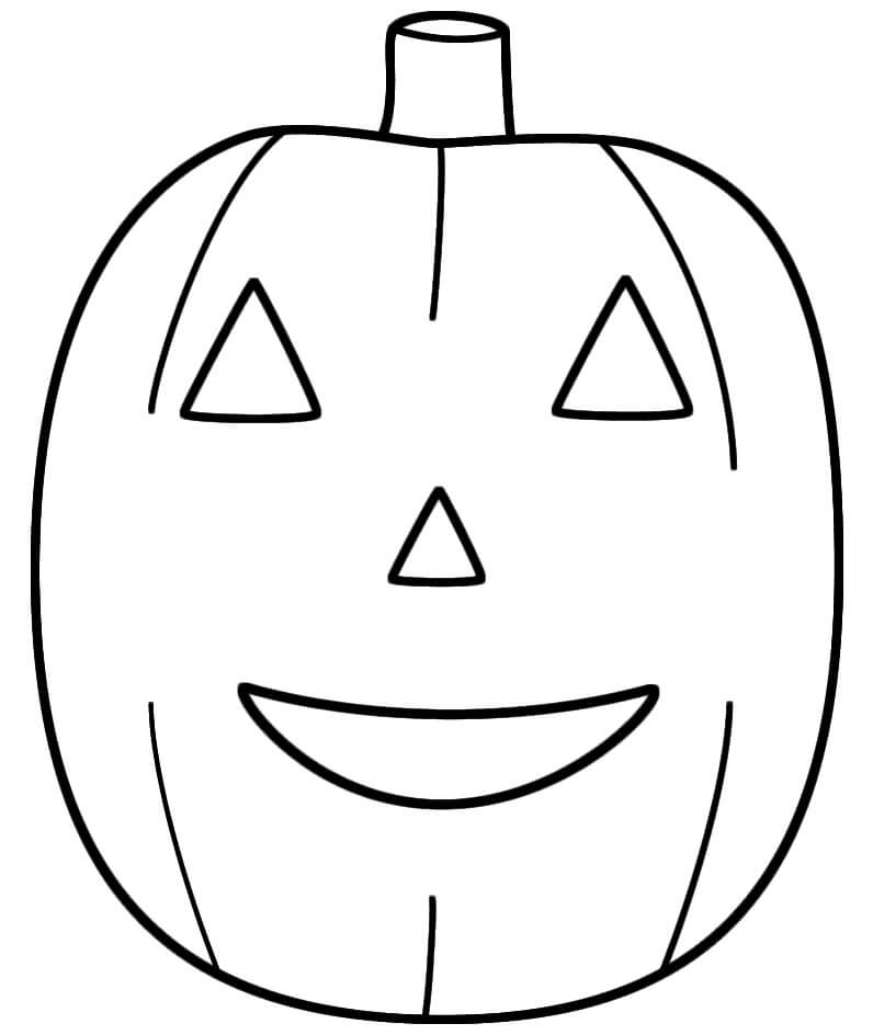 Dibujo de Jack o Lantern básico para Colorear